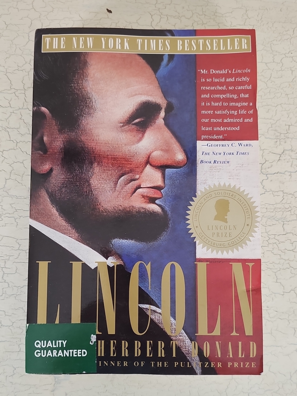 3 for $10 🎩 Lincoln Biography David Herbert Donald Pulitzer Prize Winner GUC